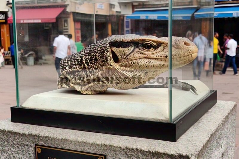 Bahan tengkorak pertama Varanus dari Miosen India