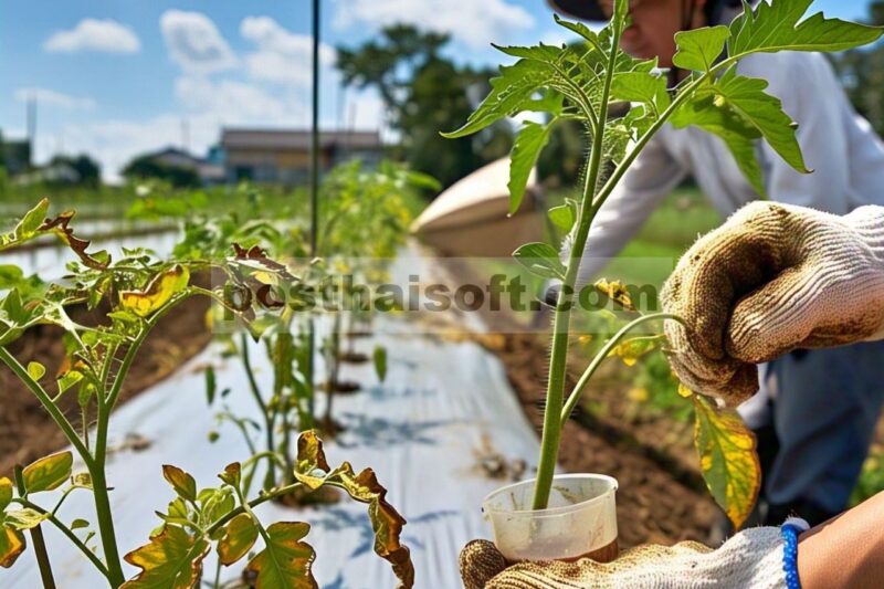 Penekanan penyakit blas pada padi dan penyakit busuk daun pada tomat oleh Paraboeremia adianticola yang menghasilkan asam vulculic